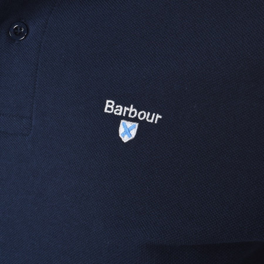 Alternative Image for ProductBarbour Pique Polo T Shirt Navy3
